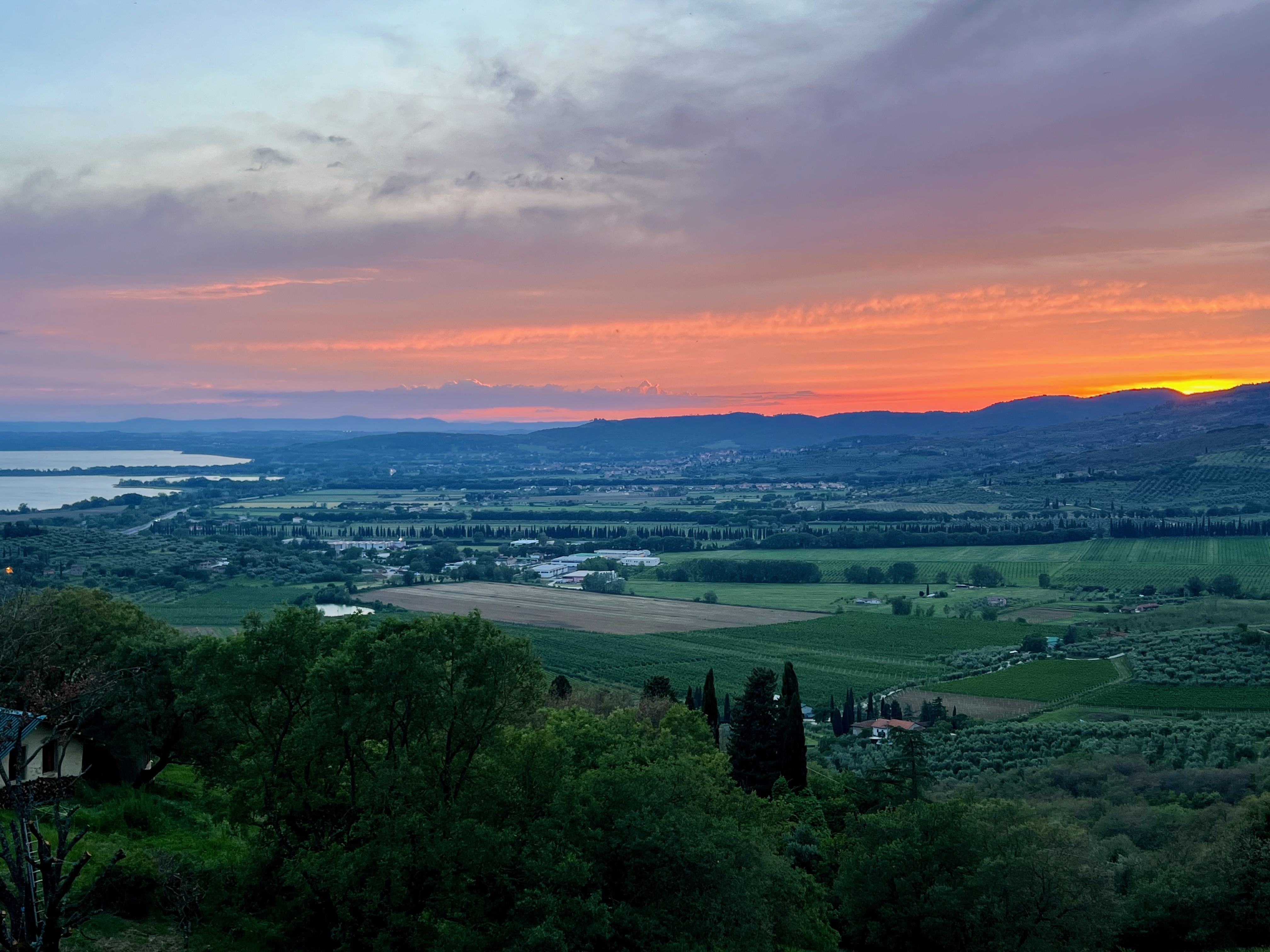 An agricultural landscape in Italy